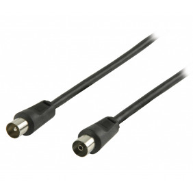 Cable Antena Coaxial 75 Oms M/H Negro 5m