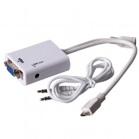 Adaptador MHL Samsung S3/4 Note 2 a VGA + Audio Cable