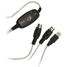 Cable USB a Midi IN y OUT