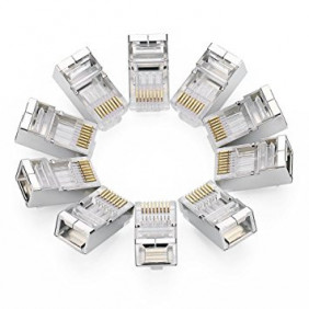 10 Conectores Rj45 Para Cables FTP Cat6