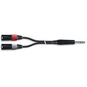 Cable de Audio Jack 6,35mm Estereo a 2 XLR Macho L/R 1.5m Adaptador