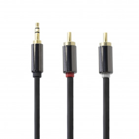 Cable Jack 3.5mm a 2 rca Apantallado 1m Adaptador