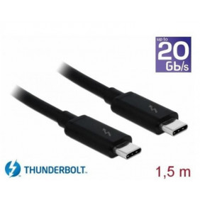 Cable Thunderbolt 3 (20 Gb/s) Usb-c Macho  Pasivo de 1,5 m y 5 A Negro