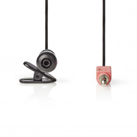 Micrófono con Cable | Pinza 3,5 mm Negro Micrófonos
