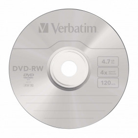 Dvd-rw 4.7 GB 4x Matt Silver 5 uds en Estuche Individual Blueray,cd y dvd