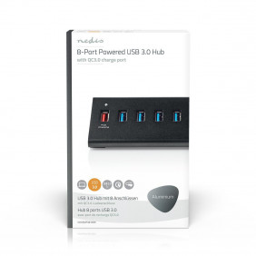 Concentrador USB | 8 Puertos Alimentación 3.0 QC3.0 5 Gbps