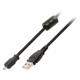 Cable de Datos Para Cámara USB 2.0 A Macho - Conector Kodak 8p 2,00 m en Color Negro V Cables