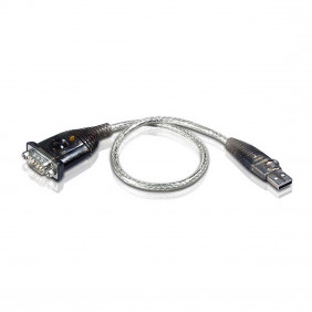 Cable USB 2.0 A Macho - DB9 0.35 m Gris Cables
