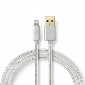 Cable de Carga y Sincronización | Conector Lightning Apple 8 Pines Macho - USB A 3,0 m Aluminio