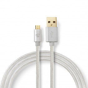 Cable USB 2.0 | A Macho - Micro B 1,0 m Aluminio