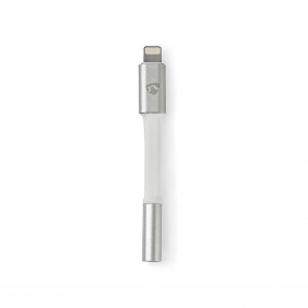 Adaptador de Lightning Apple | Conector 8 Pines Macho - Hembra 3,5 mm 0,08 m Aluminio