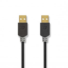 Cable USB 2.0 | A Macho - 2,0 m Antracita