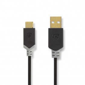 Cable USB 2.0 | Tipo C Macho - A 1,0 m Antracita