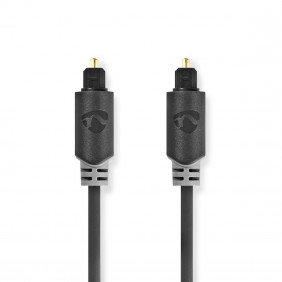 Cable de Audio Óptico | Toslink Macho - 1,0 m Antracita