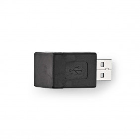 Adaptador USB 2.0 | A Macho - Hembra En Ángulo de 270 ° Negro