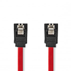Cable de Datos Sata 1,5 Gb/s | 7 Pines Hembra - 0,5 m Rojo