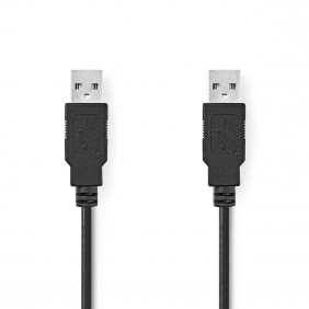 Cable USB 2.0 | A Macho - 1,0 m Negro