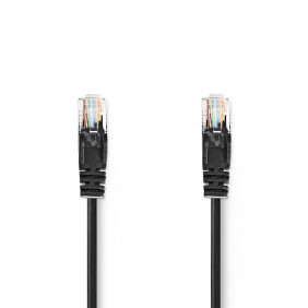 Cable de Red Cat5e UTP | Rj45 Macho - 1,0 m Negro