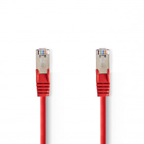 Cable Cat 5e | Sf/utp Rj45 (8p8c) Macho 30.0 m Redondo PVC Rojo Bolsa Polybag Cables