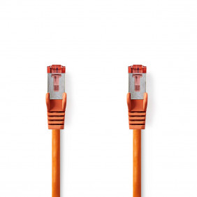 Cable de Red Cat6 S/ftp | Rj45 Macho - 0,15 m Naranja