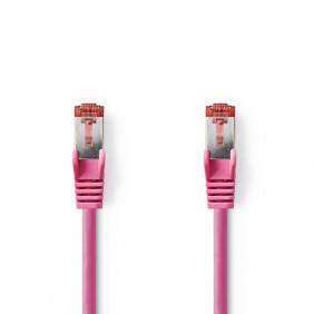 Cable de Red Cat6 S/ftp | Rj45 Macho - 0,30 m Rosa Cables