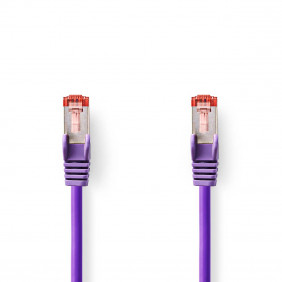 Cable de Red Cat6 S/ftp | Rj45 Macho - 0,25 m Violeta