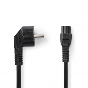 Cable de Alimentación | Schuko Macho en Ángulo - Iec-320-c5 3,0 m Negro Cables