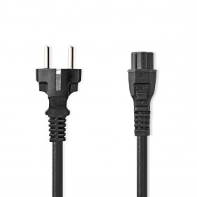 Cable de Alimentación | Schuko Macho - Iec-320-c5 2,0 m Negro Cables