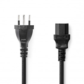 Cable de Alimentación | Conector Tipo J (Suiza) - Iec-320-c13 2,0 m Negro