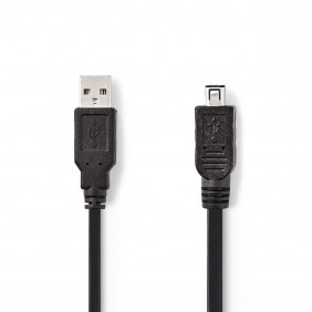 Cable USB 2.0 | A Macho - Hirose Mini de 4 Pines 2,0 m Negro Cables