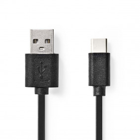 Cable USB 2.0 | Tipo C Macho - A 0,1 m Negro