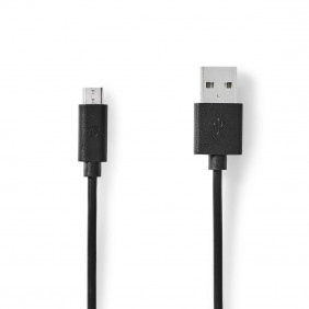 Cable USB 2.0 | A Macho - Micro B 1,0 m Negro