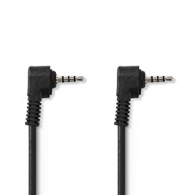 Cable AV de 3,5 mm | Macho - 1,0 m Negro Adaptador