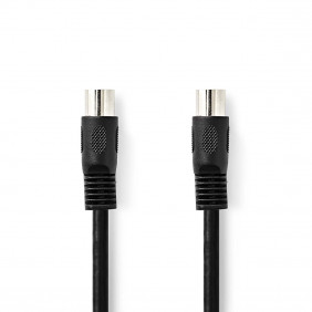 Cable de Audio DIN | 5 Pines Macho - 1,0 m Negro