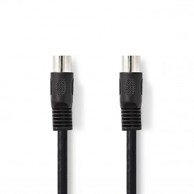 Cable de Audio DIN | 5 Pines Macho - 3,0 m Negro