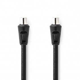 Cable Coaxial de 90 dB | IEC (Coaxial) Macho - Hembra 3,0 m Negro Cables
