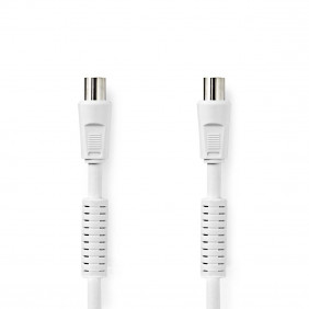 Cable Coaxial de 120 dB | IEC (Coaxial) Macho - Hembra 1,0 m Blanco