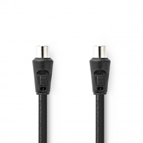 Cable Coaxial de 90 dB | IEC (Coaxial) Macho - 1,5 m Negro