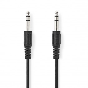 Cable de Audio Estéreo | Macho 6,35 mm - 5,0 m Negro