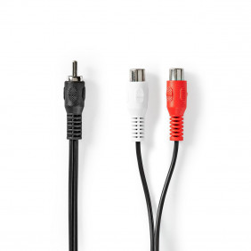 Cable Para Subwoofer | RCA Macho - 2x Hembra 0,2 m Negro