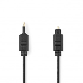 Cable de Audio Óptico | Toslink Macho - 3,5 mm 1,0 m Negro