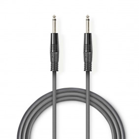 Cable de Audio Descompensado | 6,35 mm Macho - 5,0 m Gris