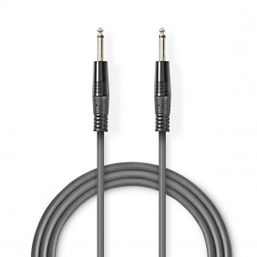 Cable de Audio Descompensado | 6,35 mm Macho - 10 m Gris
