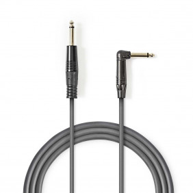 Cable de Audio Descompensado | 6,35 mm Macho - en Ángulo 1,5 m Gris