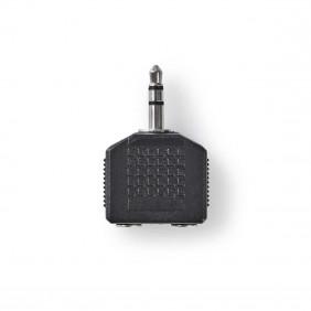 Adaptador de Audio Estéreo | 3,5 mm Macho - 2x Hembra 10 Unidades Negro Conectores