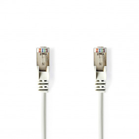 Cable de Red Cat5e F/utp | Conector Rj45 (8p8c) Macho - 5,0 m Blanco