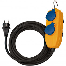 Cable de Extensión Alimentación 5.00 m H07rn-f 3G1.5 Ip44 Amarillo Cables