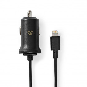 Cargador Para Coche | 2,4 A Cable Fijo Conector Lightning de Apple Negro