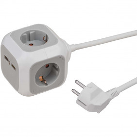 Brennenstuhl Alea Power Cube - USB Charger Extention Socket Regletas