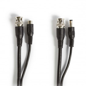 Cable de Seguridad Cctv Bnc/cc | Rg59 10 m Conectores Premontados